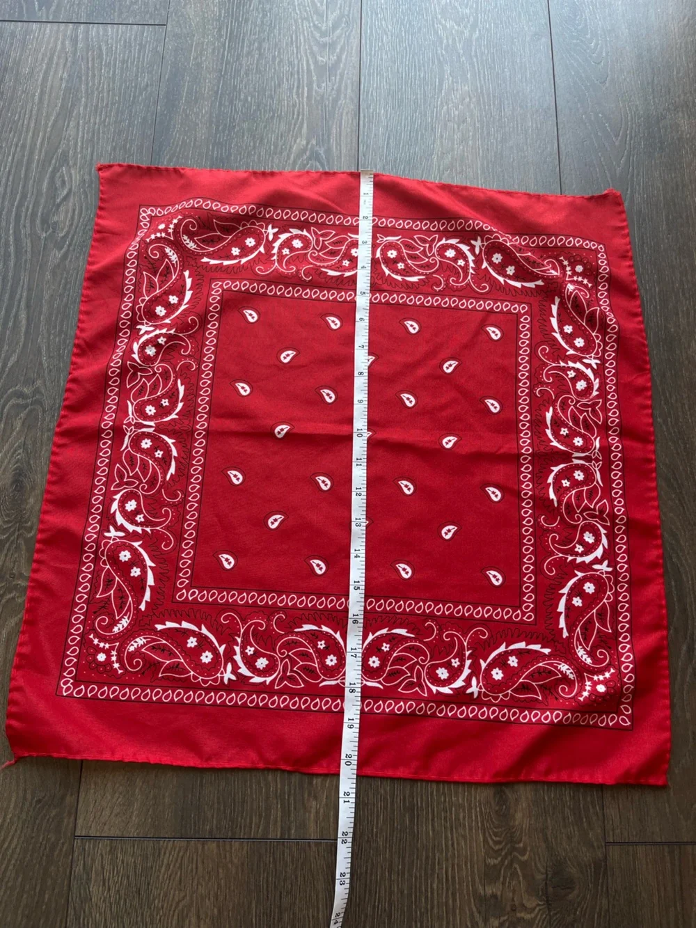 Red Paisley Bandana Scarf